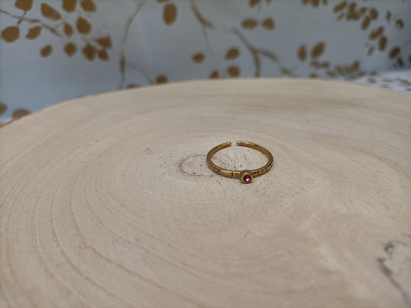 Bague réglable dorée